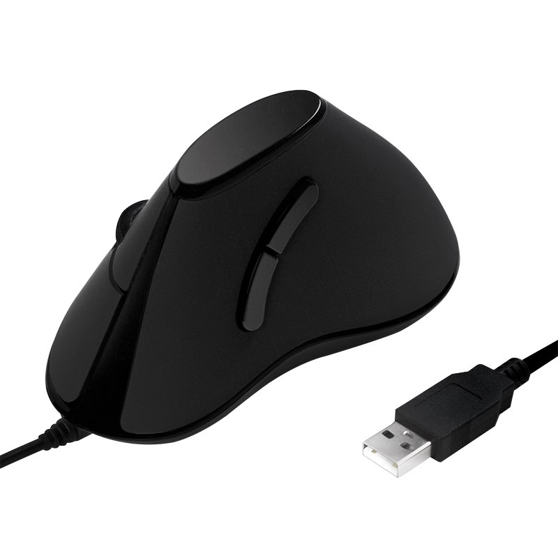 Pelė Logilink  Ergonomic Vertical Mouse  ID0158  Optical  Wired  Black