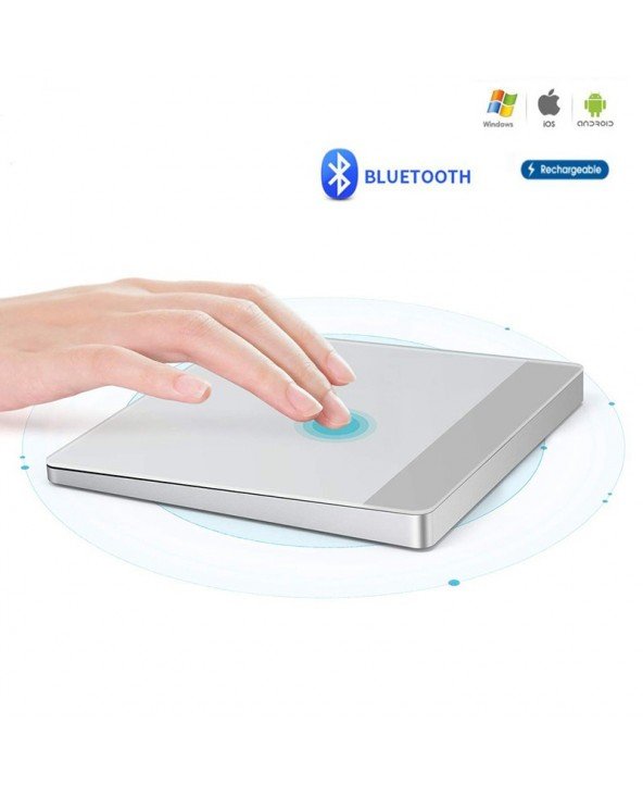 Jutiklinis kilimėlis "Trackpad" pelė Išorinis "Bluetooth" kilimėlis su "Multi-Touch", skirtas "Windows 10", "Windows 7"