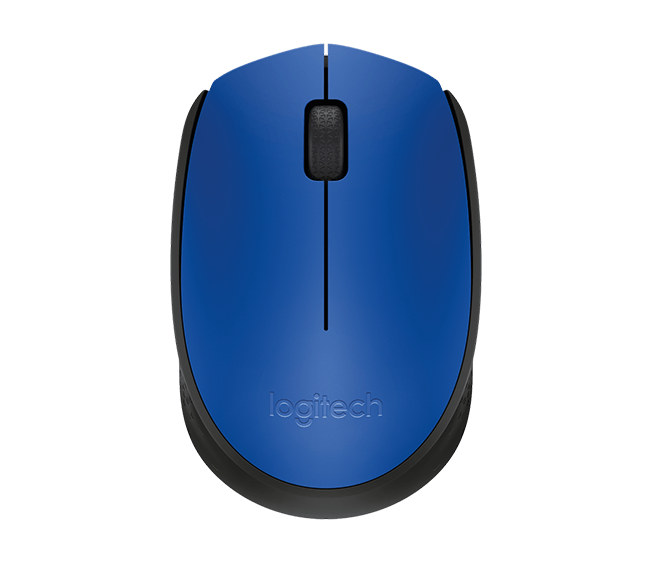 Pelė LOGITECH M171, bevielė, mėlyna-juoda