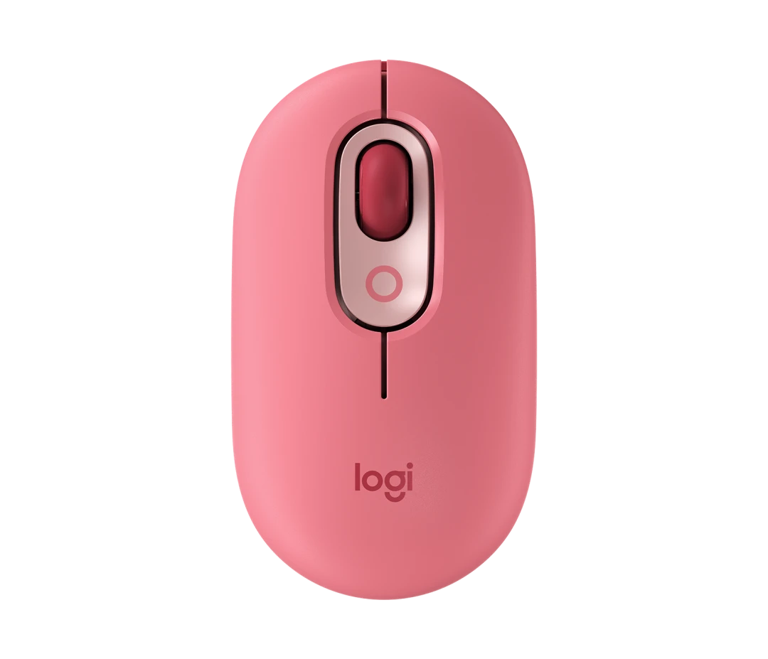 Pelė LOGITECH POP with emoji, HeartBreaker Rose