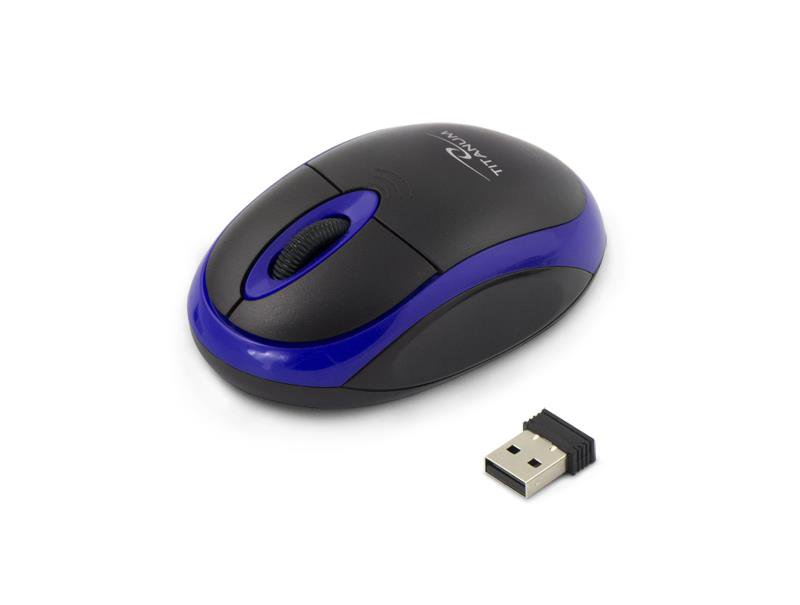 Bevielė optinė pelė TITANUM TM116B 3D VULTURE  2.4 GHz 1000 DPI 3D