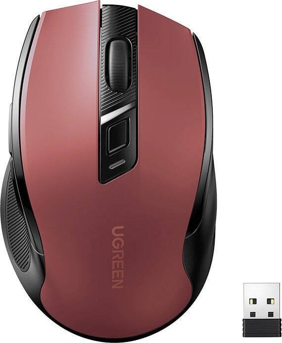 Mouse Ugreen Wireless mouse UGREEN MU006 2.4 GHz + Bluetooth 5.0 (red)