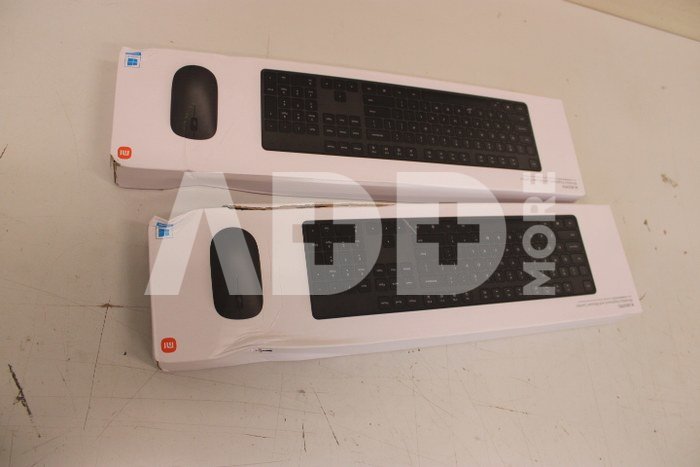 SALE OUT. Xiaomi Keyboard and Mouse Keyboard and Mouse Set Wireless EN DAMAGED PACKAGING Wireless connection Black
