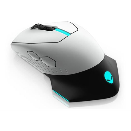 Dell Alienware AW610M Wireless wired optical, Gaming Mouse, 2 year(s), Lunar Light