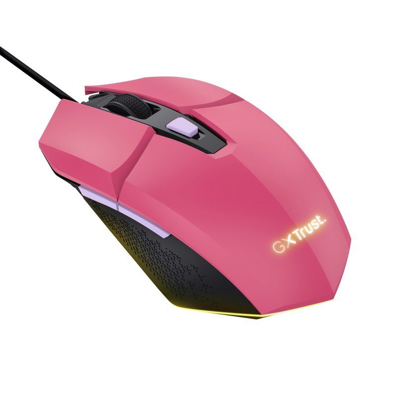Trust Felox Gaming laidinė pelė GXT109P rožinė
