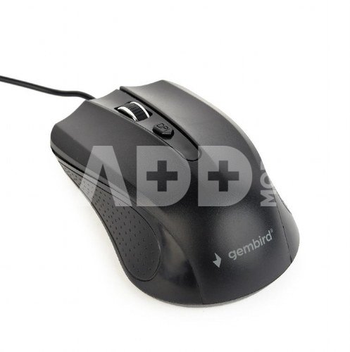Gembird MUS-4B-01L Wired optical mouse, USB, black, 1.8m cable | Gembird