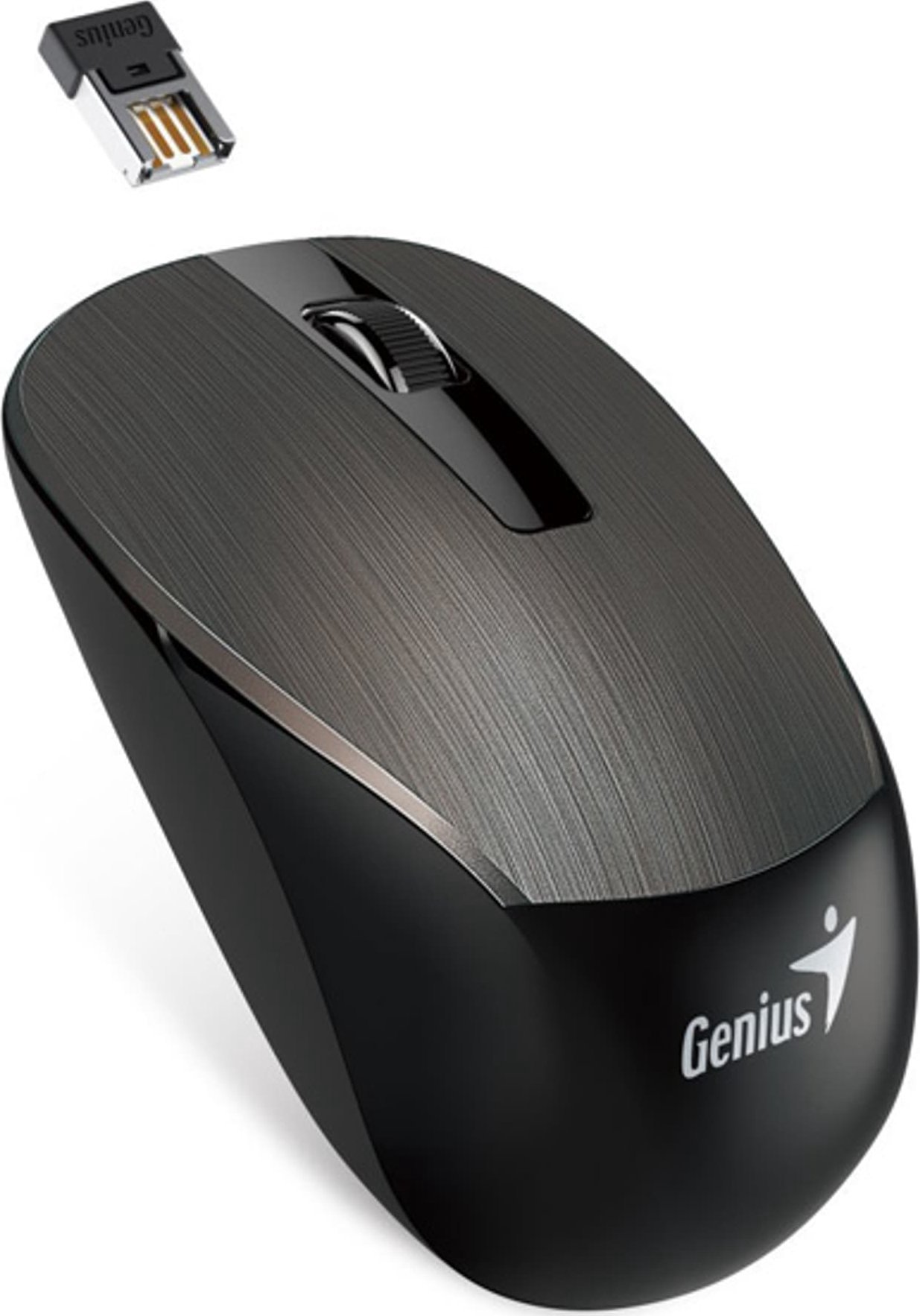 Mouse Genius Genius Mouse NX-7015, 1600DPI, 2.4 [GHz], optical, 3c, wireless, chocolate, 1 pc AA