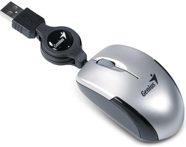Genius mouse Micro Traveler V2, USB, silver