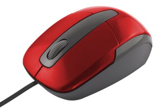 Optinė pelė Titanum TM108R BARRACUDA 3D 1000 DPI Raudona Blisteris