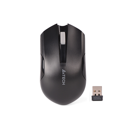 Pelė A4Tech Mouse G3-200NS Wireless, No, Black, Yes, Wireless connection