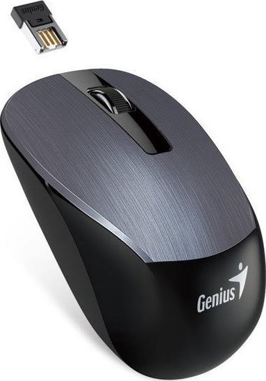 Mouse Genius Genius Mouse NX-7015, 1600DPI, 2.4 [GHz], optical, 3rd, wireless USB, grey, AA