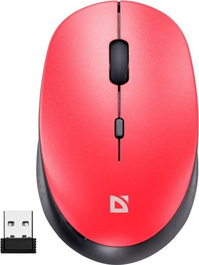 Mouse Defender Wireless mouse Defender AURIS MB-027 optical non-clicious forceant 1600dpi red