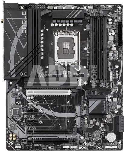 Gigabyte Z790 EAGLE AX | Processor family Intel | Processor socket LGA1700 | DDR5 DIMM | Supported hard disk drive interfaces SATA, M.2 | Number of SATA connectors 4