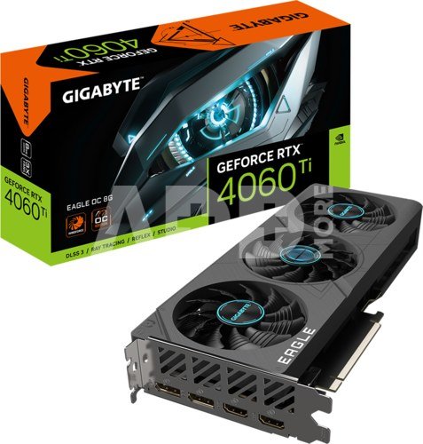 Gigabyte GeForce RTX 4060 Ti EAGLE OC 8G | NVIDIA | 8 GB | GeForce RTX 4060 Ti | HDMI ports quantity 2 | PCI-E 4.0