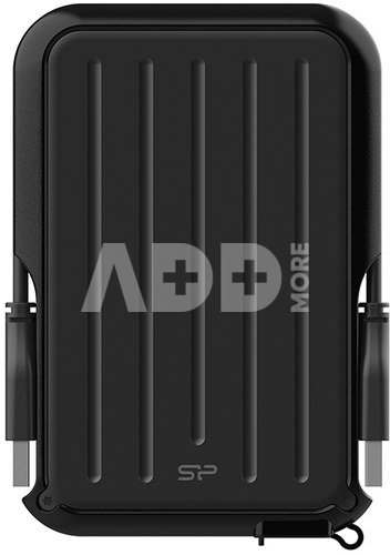 Silicon Power Portable Hard Drive ARMOR A66 1000 GB, USB 3.2 Gen1, Black