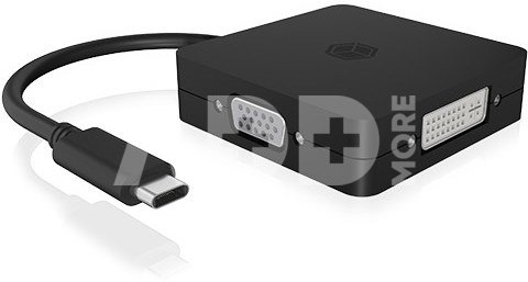 IcyBox ICY BOX IB-DK1104-C 4in1, HDMI,DP,DVI-D,VGA