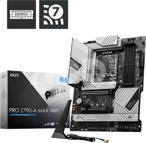 MSI PRO Z790-A MAX WIFI Processor family Intel Processor socket LGA1700 DDR5 UDIMM Supported hard disk drive interfaces SATA, M.2 Number of SATA connectors 6