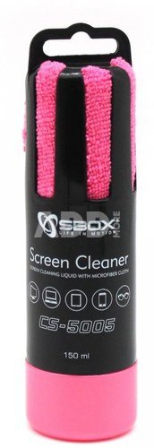 Sbox CS-5005P Screen Cleaner 150ml pink