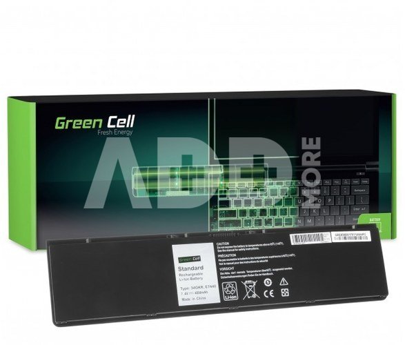 Green Cell Battery Dell E7440 34GKR 3RNFD 7,4V 4,5Ah