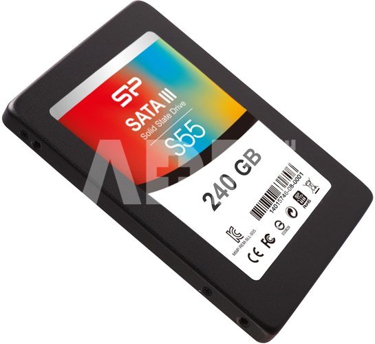 SILICON POWER SSD S55 240GB 2.5" SATAIII 6Gb/s Read Speed: Up to 520MB/s, Write Speed: Up to 460MB/s