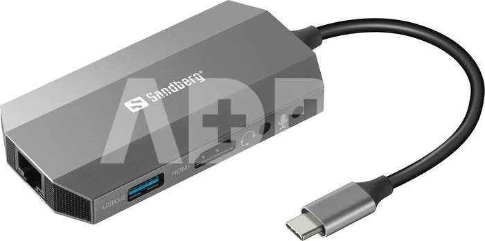 Sandberg 136-33 USB-C 6-in-1 Travel Dock