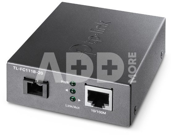 TP-LINK 10/100 Mbps WDM Media Converter TL-FC111B-20 1 x SC Fiber Port, 10/100 Mbps RJ45 Port