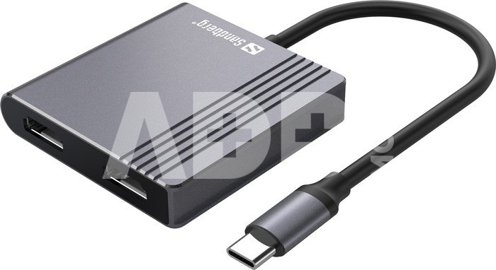 Sandberg 136-44 USB-C Dock 2xHDMI+USB+PD