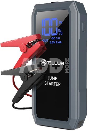 Tellur Portable Car Jump Starter, 1500A, Power Bank, 16800mAh, LED Light