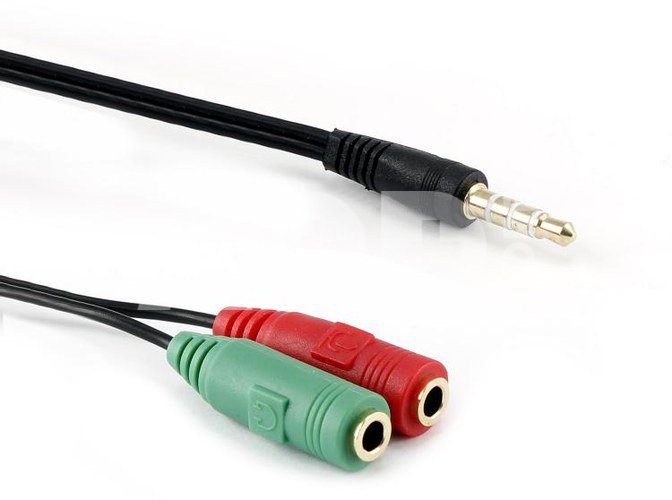 Sbox 3.5mm x2 F. 3Pin - 3.5mm M. 4Pin 0.2M 35M-2X35F