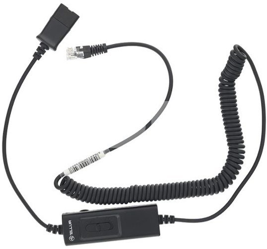 Tellur QD to RJ11 adapter cable + universal switch, 2.95m max black