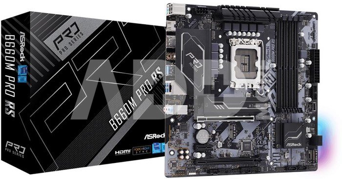 ASRock B660M Pro RS s1700 4DDR 4 DP/HDMI M.2 mATX