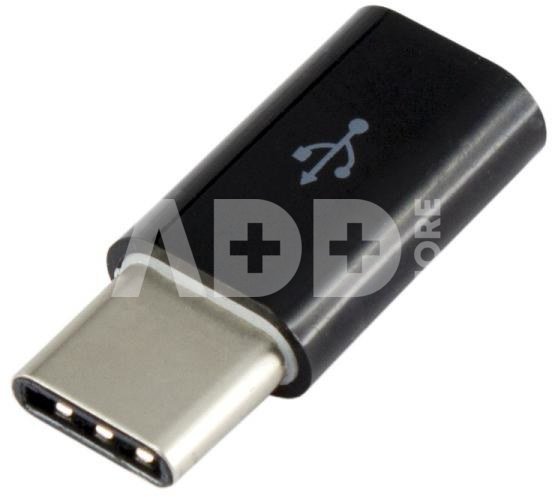 Sbox Micro USB 2.0 F. -> TYPE C M. black AD.USB-C B