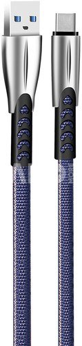 ColorWay Cable USB Type-C (Zinc Aalloy) 2.4А, 1m | CW-CBUC012-BL