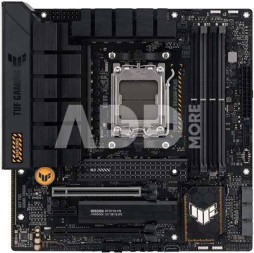 Asus TUF GAMING B650M-PLUS Processor family AMD, Processor socket AM5, DDR5 DIMM, Memory slots 4, Supported hard disk drive interfaces 	SATA, M.2, Number of SATA connectors 4, Chipset AMD B650, micro-ATX