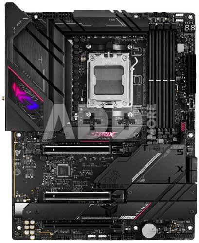 ASUS ROG STRIX B650E-E GAMING WIFI | Processor family Ryzen | Processor socket 1 x Socket AM5 | 4 DIMM slots - DDR5, non-ECC, on-die ECC, unbuffered | Supported hard disk drive interfaces SATA-600 (RAID), 4 x M.2 | Number of SATA connectors 4