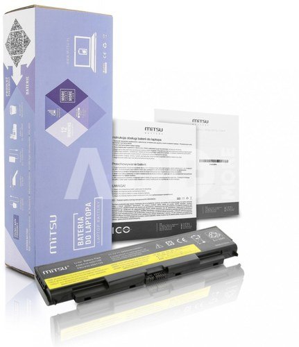 Mitsu Battery for Lenovo T440p, W540 4400 mAh (49 Wh) 10.8 - 11.1 Volt