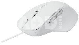 Rapoo N500 white wired optical silent Mouse