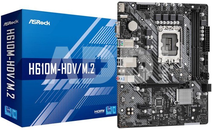 ASRock H610M-HDV/M2 s1700 2DDR 4 DP/HDMI M.2 mATX