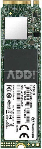 Transcend SSD MTE110S 512GB NVMe PCIe Gen3 x4