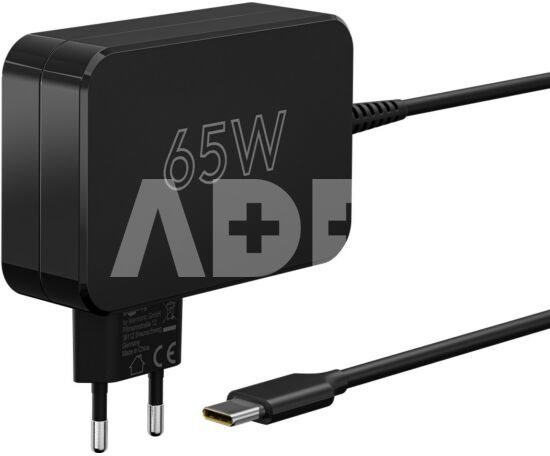Goobay 65419 USB-C Charger for Laptops (65 W) Black Goobay