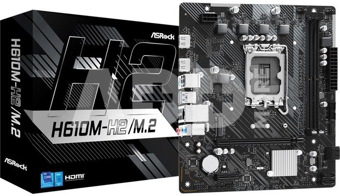 ASRock H610M-H2/M.2 | Processor family Intel | Processor socket LGA1700 | DDR4 | Supported hard disk drive interfaces SATA, M.2 | Number of SATA connectors 4