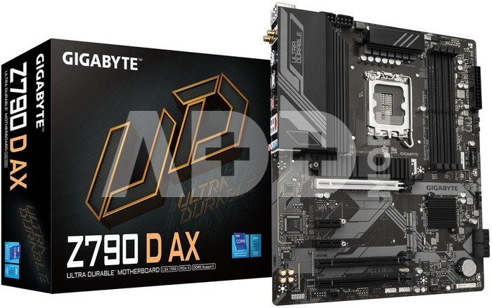 Gigabyte Z790 D AX | Processor family Intel | Processor socket LGA1700 | DDR5 | Supported hard disk drive interfaces SATA, M.2 | Number of SATA connectors 4