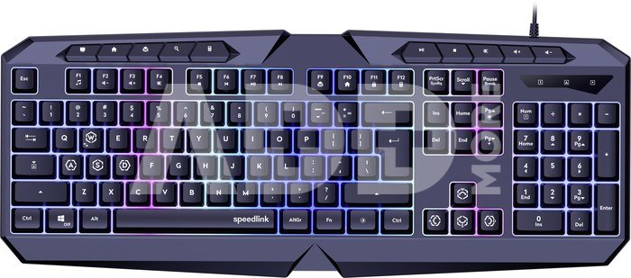 Speedlink keyboard Ludicium RGB Rainbow US (SL-670004-BK-US)