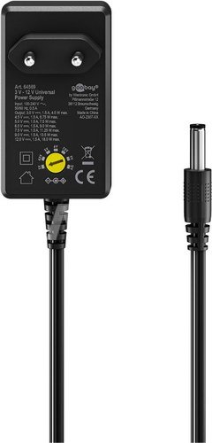 Universal Power Supply 3 V - 12 V, Max. 18 W