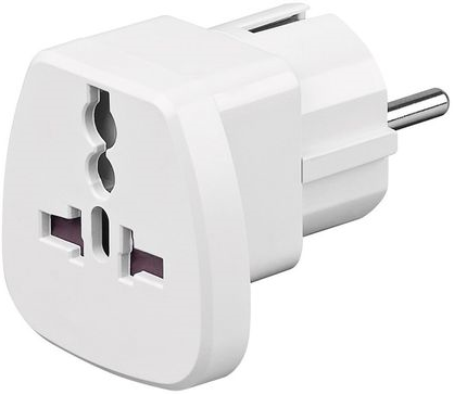 Travel adapter, (UK, US, IT, CH, to EU), 94026. Goobay