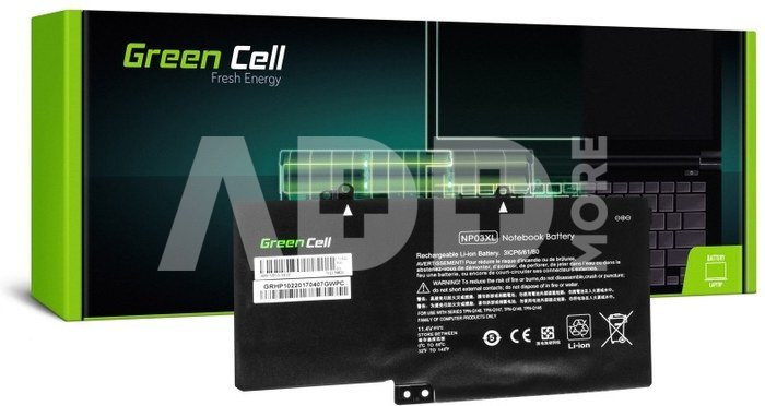 Green Cell Battery for HP x360 11,4V 3400mAh