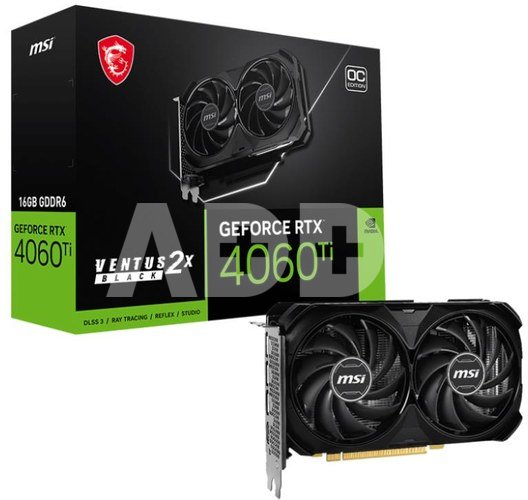 MSI GeForce RTX 4060 Ti VENTUS 2X BLACK 16G OC