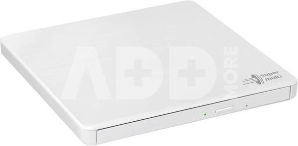 H.L Data Storage Ultra Slim Portable DVD-Writer GP60NW60 Interface USB 2.0, DVD±R/RW, CD read speed 24 x, CD write speed 24 x, White, Desktop/Notebook