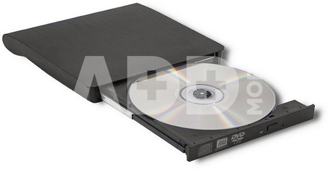 Qoltec external DVD/CD writer USB 3.0, black