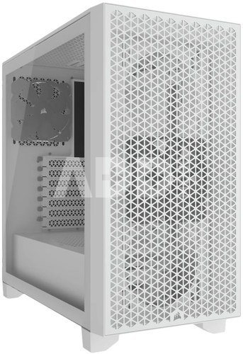 Corsair 3000D Tempered Glass Mid-Tower, White Corsair